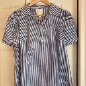 Sail to Sable blue and white striped top Size M - NWT